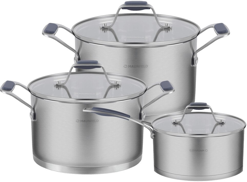 

Набор кастрюль MAUNFELD Madison MF124MS01ST