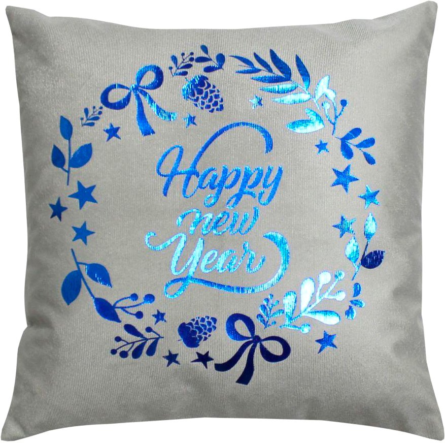 

Чехол на подушку Matex Xmas. Garland 42-150 (светло-серый/голубой/бежевый)