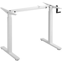 Стол ErgoSmart Manual Desk Compact 1200x650x25 мм (альпийский белый/белый)