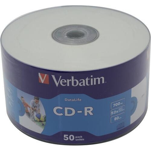 

CD-R диск Verbatim 700Mb 52x 43794 (50 шт.)
