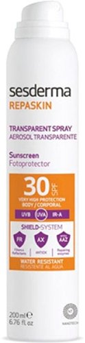 Спрей солнцезащитный Sesderma Спрей солнцезащитный Repaskin Прозрачный для тела SPF30 200 мл