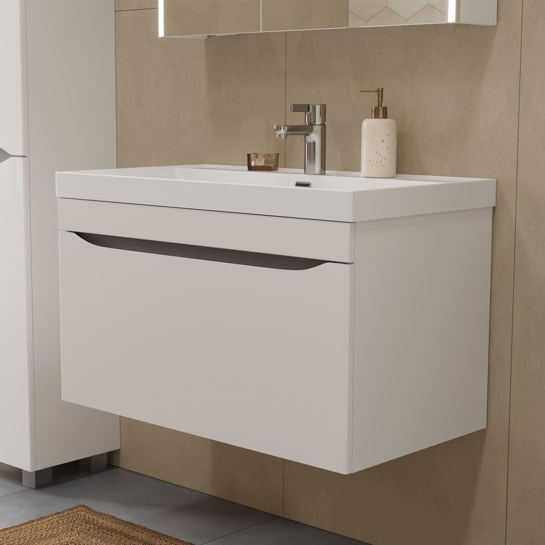 

Volna Тумба с умывальником Prime 80.1Y + Prime 80 (подвесная)