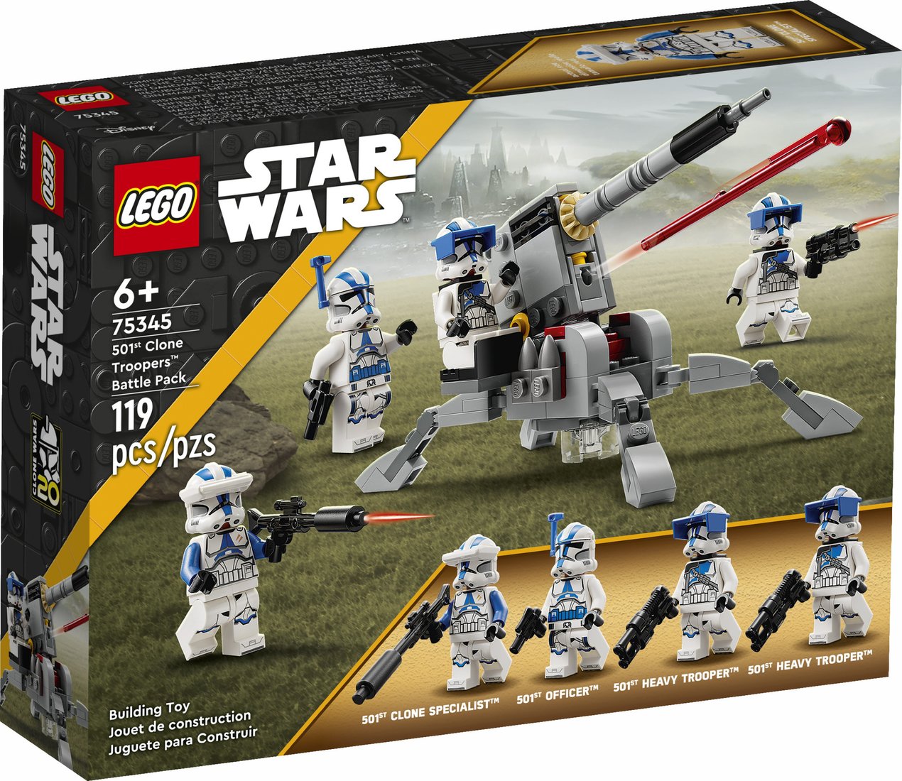 

Конструктор LEGO Star Wars 75345 Боевой набор клонов 501-го легиона