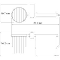 Держатель для туалетной бумаги и освежителя Wasserkraft Berkel K-6859