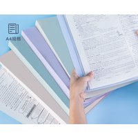 Папка для бумаг Deli 72673 с файлами (ассорти пастель)