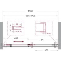 Душевая дверь BelBagno SOFT_CLOSE-1-BF-1-100-C-Cr в Бресте