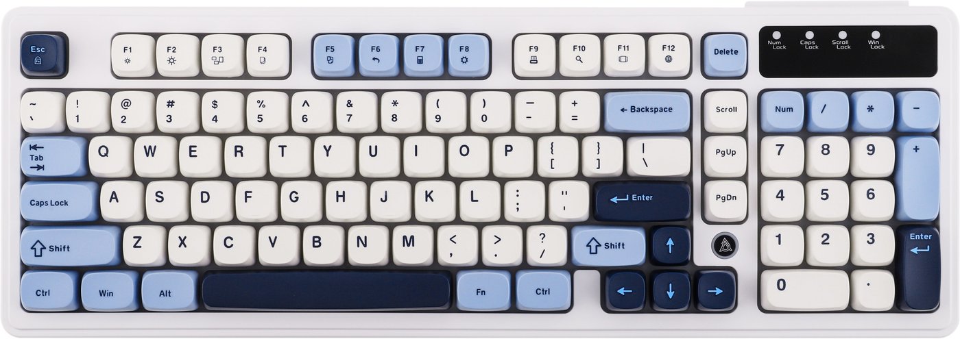 

Клавиатура Ajazz AF98 Wired (белый/синий)