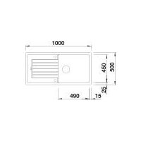 Кухонная мойка Blanco Zia XL 6 S 526023 (черный, клапан-автомат)