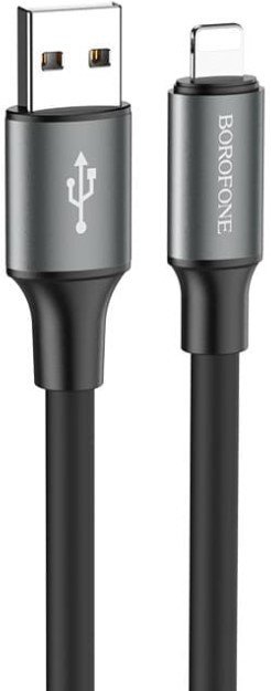 

Кабель Borofone BX82 USB Type-A - Lightning (1 м, черный)
