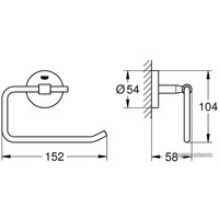 Держатель для туалетной бумаги Grohe Bau Cosmopolitan 40457001 (хром)