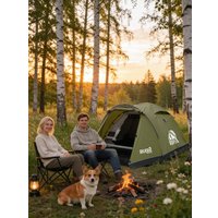 Треккинговая палатка RSP Outdoors River 2 (оливково-зеленый)