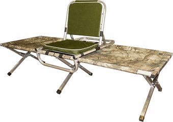 Раскладушка Медведь Екатеринбург 190x65x45 (утепленная) с креслом складным