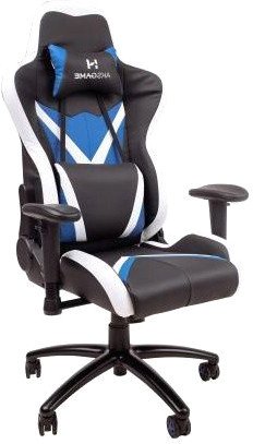 

Игровое (геймерское) кресло AksHome Eragon Eco 80351 (черный/белый/синий)