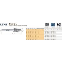 Борфреза Lenz LZBL 025 N3