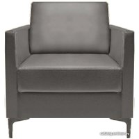 Интерьерное кресло Brioli Ганс (экокожа, L21 серый)