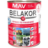 Грунт-эмаль MAV Belakor-15 1 л (белый матовый)