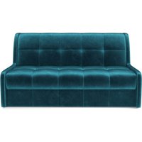 Диван Мебель-АРС Аккордеон Барон №6 ППУ 155x200 (бархат синий/зеленый Star Velvet 43 Black Green)