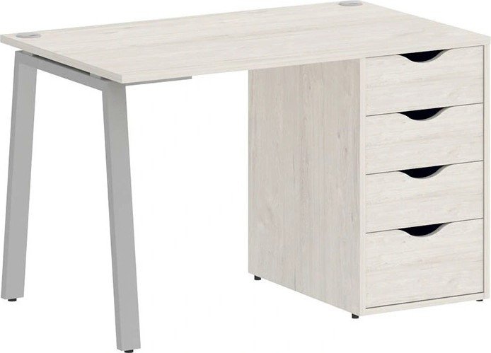 

Стол Riva Home Office VR.SP-3-118.4.A Silver (дуб наварра)