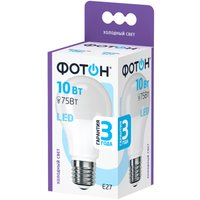 Светодиодная лампочка Фотон LED A60 10W E27 6500K