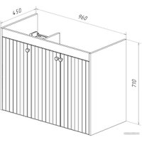  Lemark Тумба под умывальник Romance 100 LM07R100T (белый глянец)