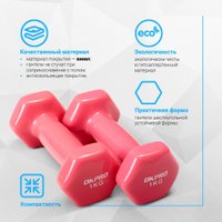 Набор гантелей OKPRO OK1001A-1 2x1кг (розовый)