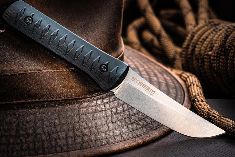Нож Kizlyar Supreme Stream VG-10 StoneWash