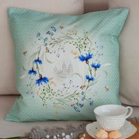 Чехол на подушку Listelle collection Васильки венок 814001/2