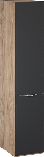 

Шкаф-пенал Трия Глосс 580 СМ-319.07.001 (яблоня беллуно/cтекло графит матовый)