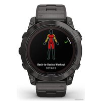 Умные часы Garmin Fenix 7X Pro Sapphire Solar (карбоново-серый титан/черный, с титановым и силиконовым ремешками)