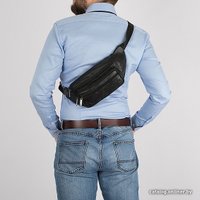 Сумка на пояс Poshete 252-870-BLK (черный)