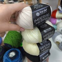 Пряжа для вязания Yarnart Imperial Merino 3303 50 г 100 м (молочный)