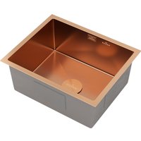 Кухонная мойка Roxen Uno 560210-54BR-V бронза/текстурная PVD покрытие (с ролл-матом и дозатором)