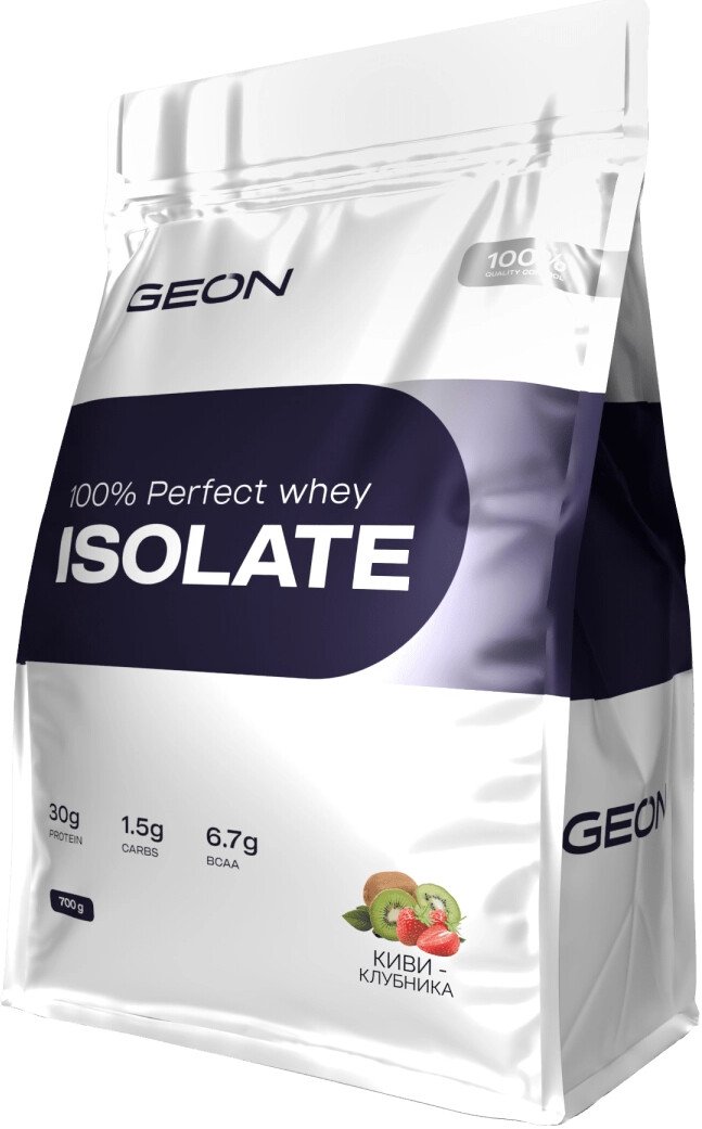 

Протеин сывороточный (изолят) Geon 100% Perfect Whey Isolate (киви/клубника, 700 г)