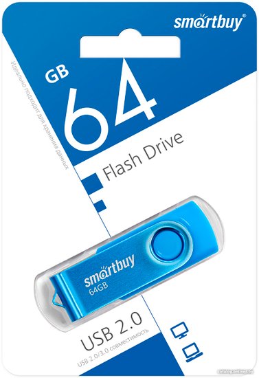 SmartBuy Twist 64GB (niebieski)