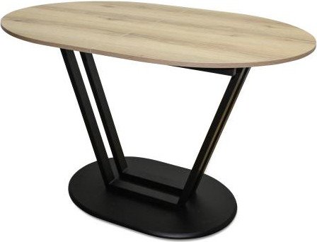 

Кухонный стол Древпром Гарден М158 ДП1-03-14 120-150x80 (делано/черный матовый)