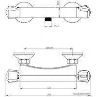 Смеситель Gross Aqua Thermofix Basiс 5980116C