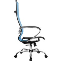 Офисное кресло Metta SK-1-BK Комплект 7, Ch ов/сеч (пластиковые ролики, васильковый)