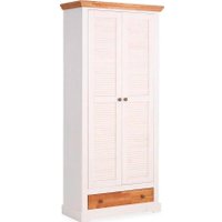 Шкаф распашной Диприз Асти 2 дв.1 ящ. Д.7317-1 (дуб/белый воск/дуб масло) в Солигорске