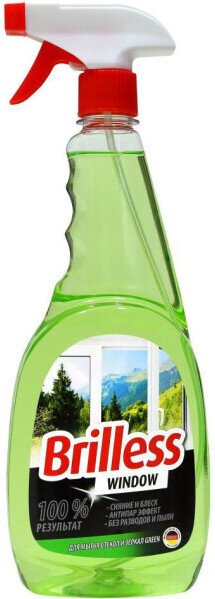 Средство для стекла и зеркал Brilless Green 750 мл