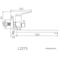 Смеситель Ledeme L2275