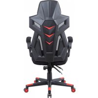 Игровое (геймерское) кресло Оклик 111G (черный/красный с подголовником/черный)