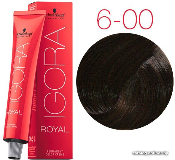 Крем-краска для волос Schwarzkopf Professional Igora Royal Permanent Color Creme 6-00 60 мл