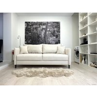 Диван Nord Star Айва Марино (микровелюр, белый)