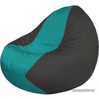 Кресло-мешок Flagman Classic К2.1-221 (серый темный/бирюзовый)