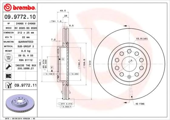 

Brembo 09977211