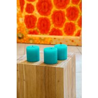 Набор свечей Мелт 75 мм (3 шт, бирюзовый)