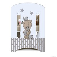 Детская кроватка VDK Love Me маятник и ящик (белый)