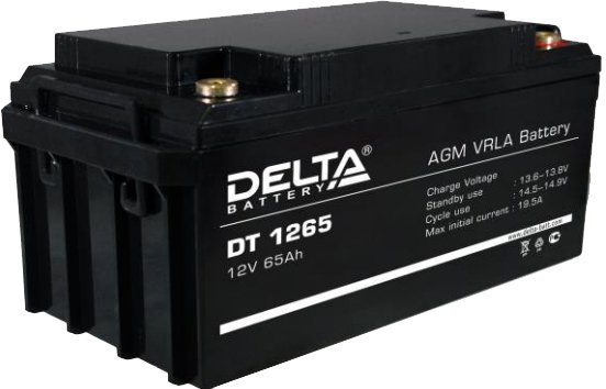 

Аккумулятор для ИБП Delta DT 1265 (12В/65 А·ч)