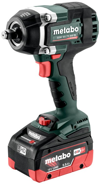 

Гайковерт Metabo SSW 18 LTX 800 BL 602403660 (с 2-мя АКБ, кейс)