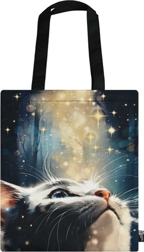 Сумка шоппер Феникс+ Кот со звездами 69204
